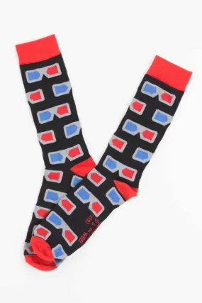 3D Glasses Socks