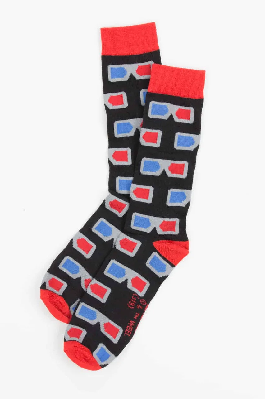 3D Glasses Socks