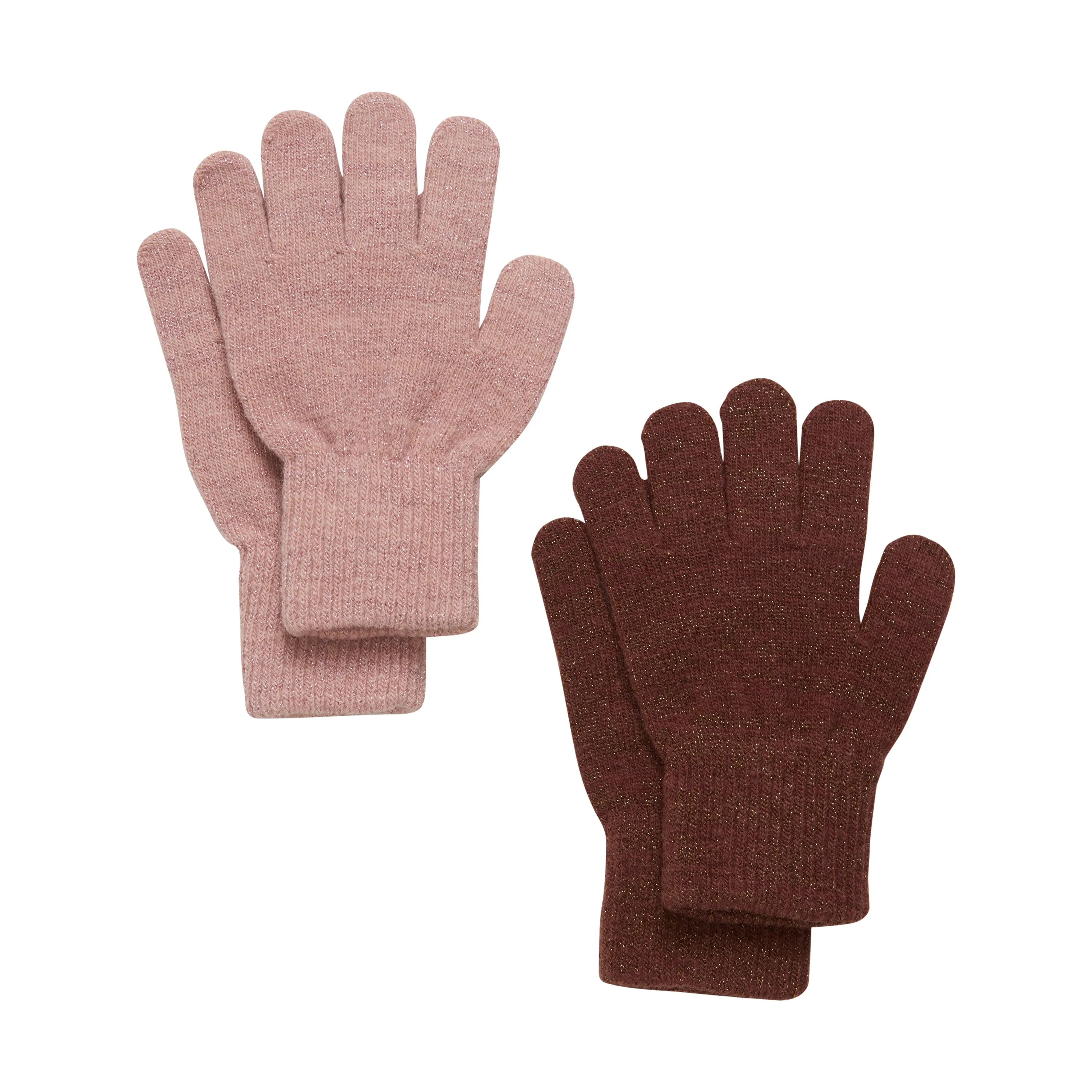 (5863) Magic Glitter Gloves 2 pack - Fudge
