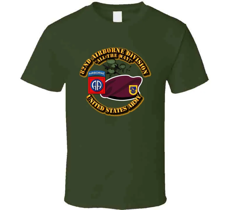 82nd Airborne Div - Beret - Mass Tac - 504th Infantry T Shirt