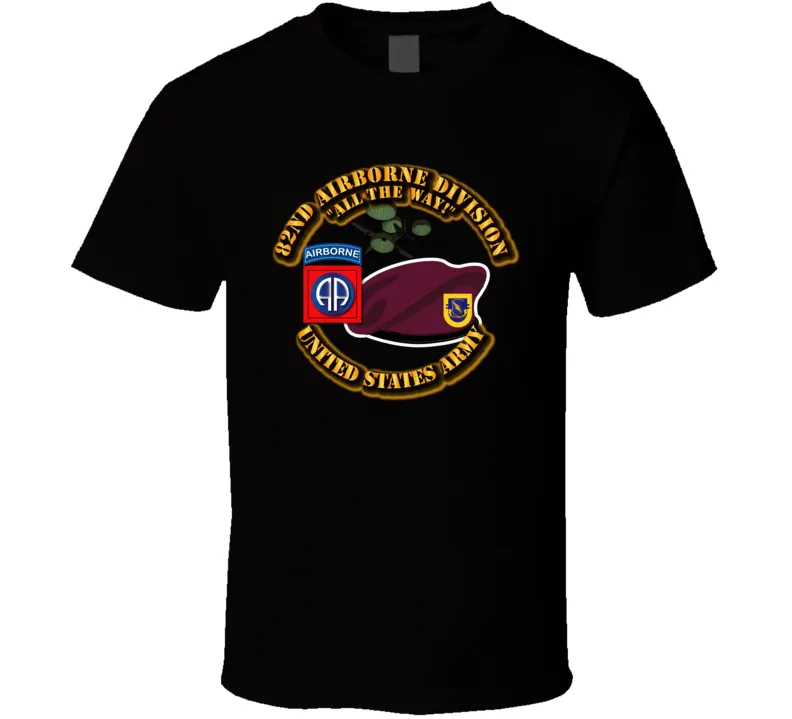 82nd Airborne Div - Beret - Mass Tac - 504th Infantry T Shirt