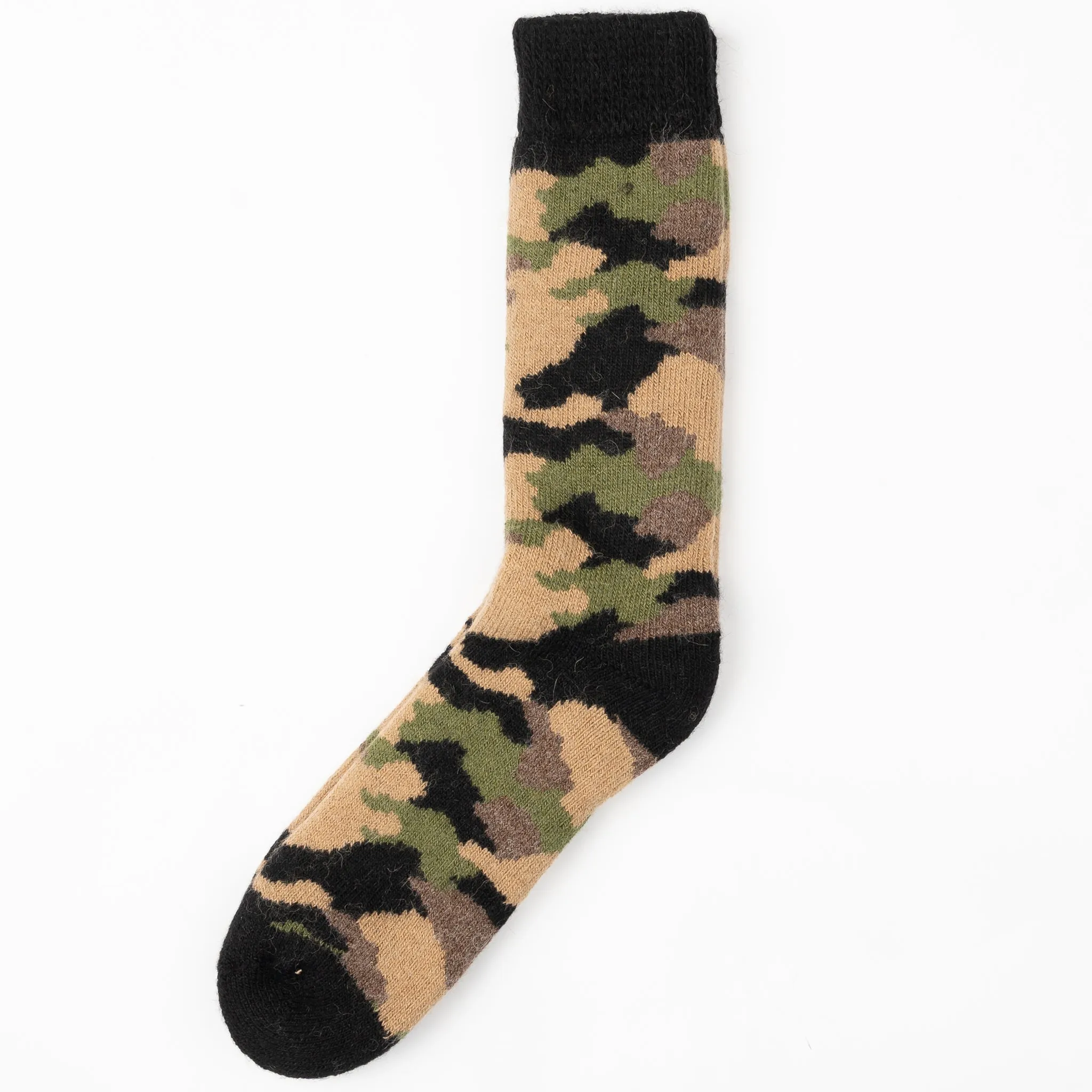 Super Warm Alpaca Socks - Camouflage Pattern