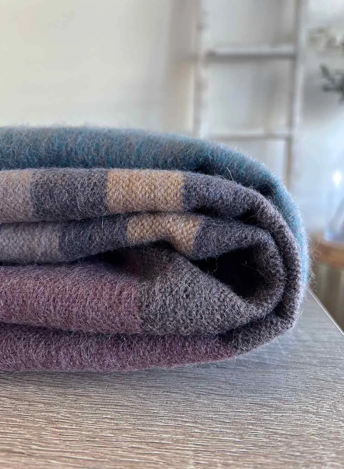 Alpaca Throw Blanket - Jade Forest