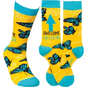 Awesome Girlfriend Crew Socks