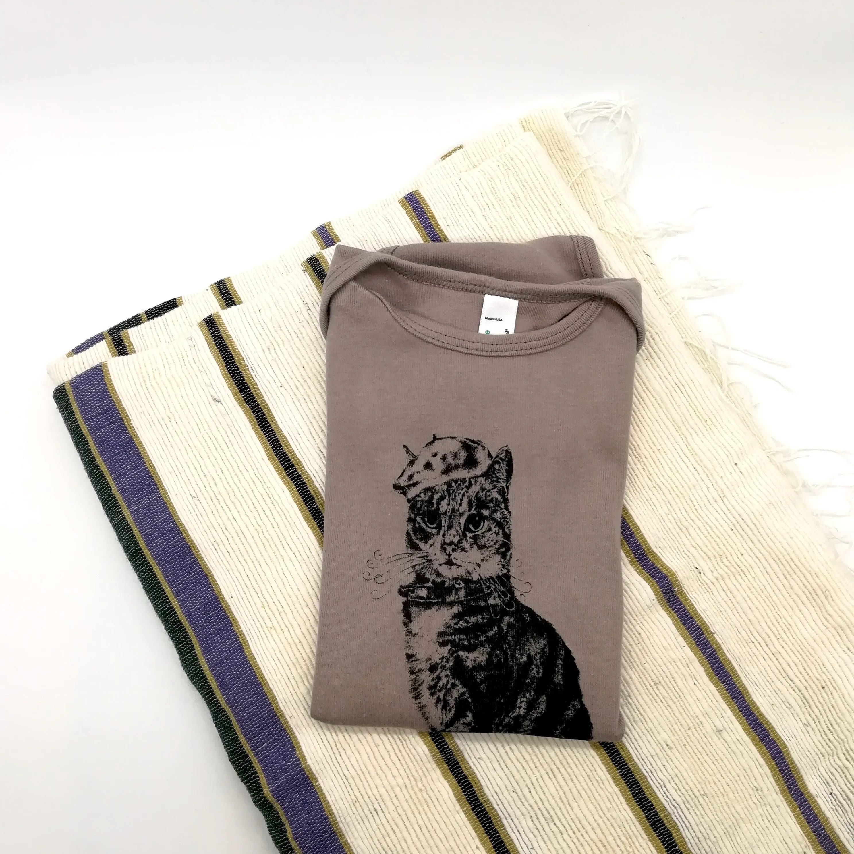 Baby Grow - Monsieur Bartholomew - Stone