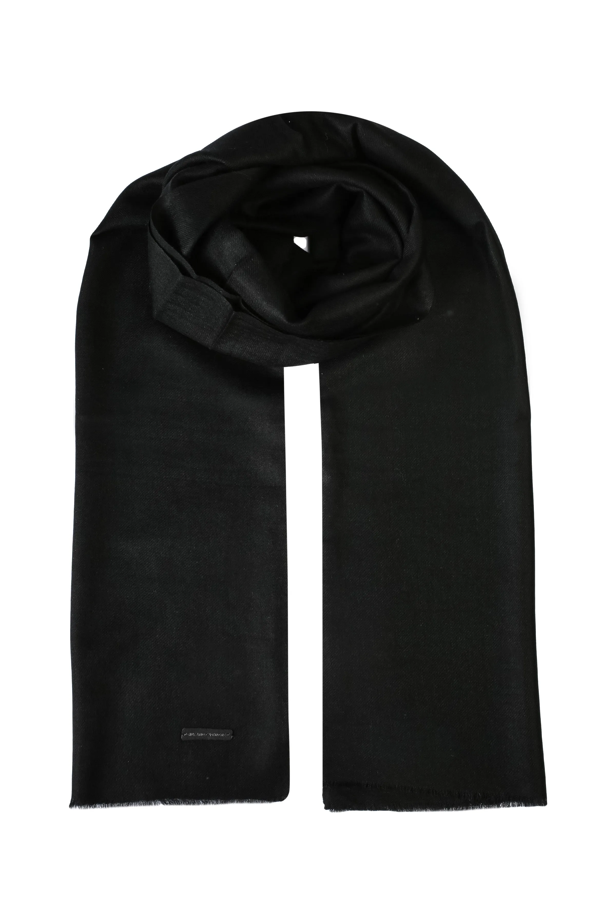 Black Jas silk Single Color Shawl 70x180 cm