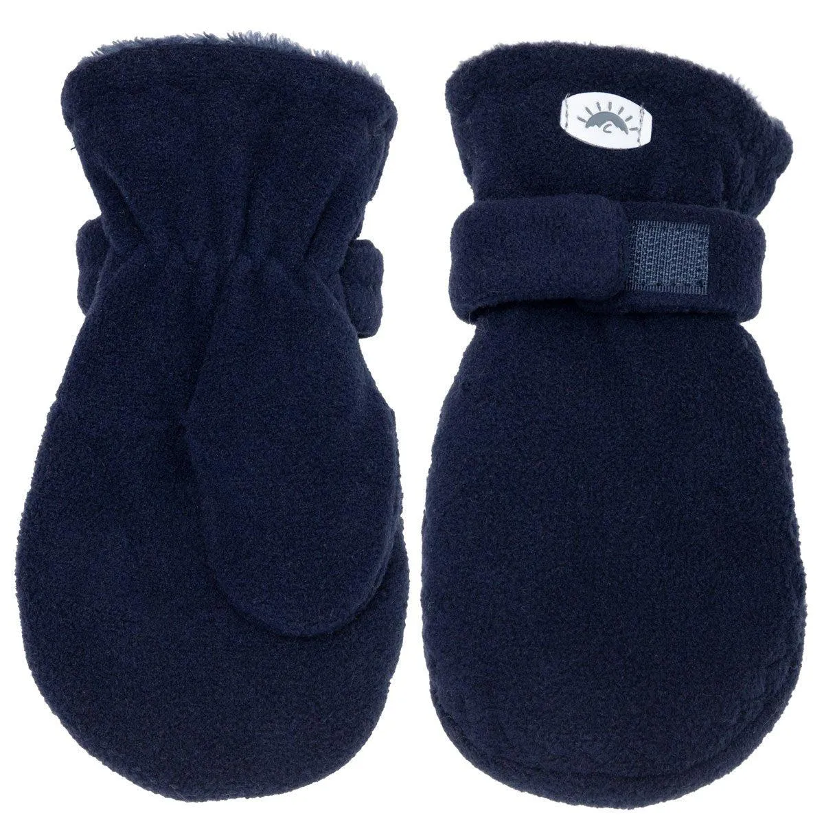 Fleece Mittens for Kids by Calikids - Navy Blue, Soft and Warm