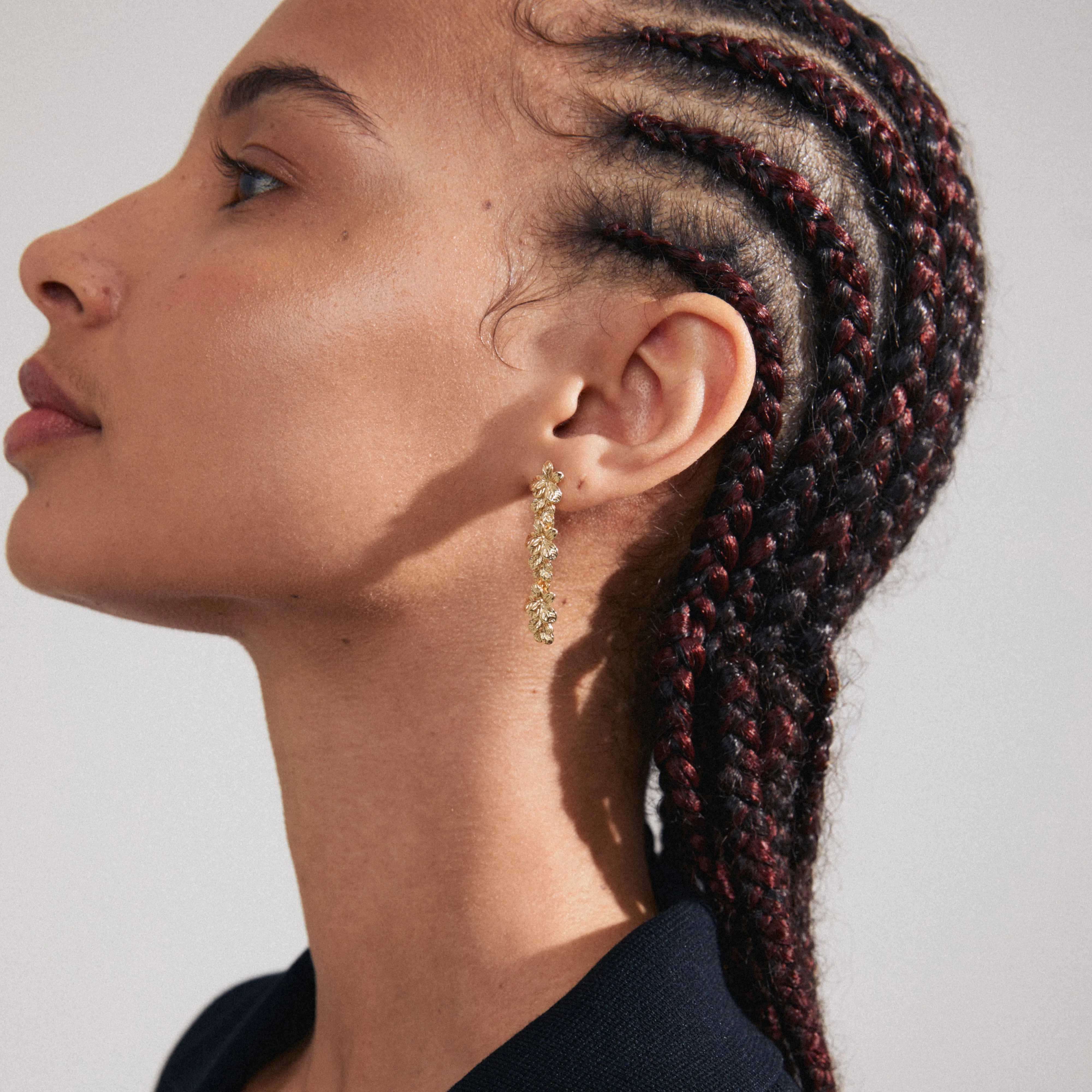 CHARMAINE recycled earrings gold-plated