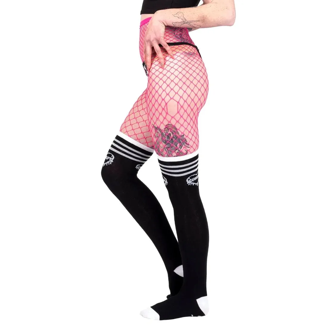 Creepy Bitch Thigh High Socks