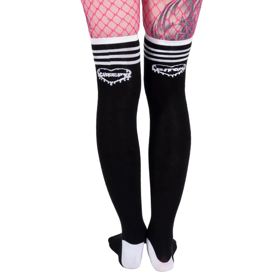 Creepy Bitch Thigh High Socks