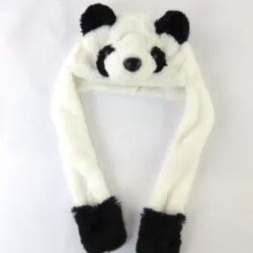 Fuzzy Panda Hat for 18" Dolls