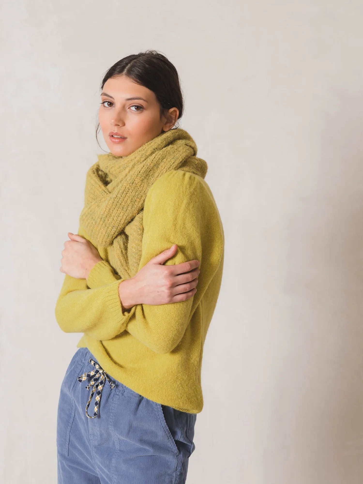 Sure! To optimize the title of an e-commerce product for INDI & COLD scarves, you want it to be descriptive, appealing, and include keywords that customers might use when searching for scarves. Heres a suggestion:

INDI & COLD Womens Soft Cashmere Blend Scarf - Stylish, Cozy, and Versatile Accessory

This title uses descriptive modifiers to highlight the material (Soft Cashmere Blend), the target audience (Womens), and key selling points (Stylish, Cozy, and Versatile Accessory).