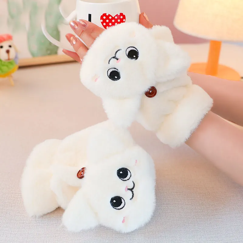 Kawaii Smiling Bunny Gloves