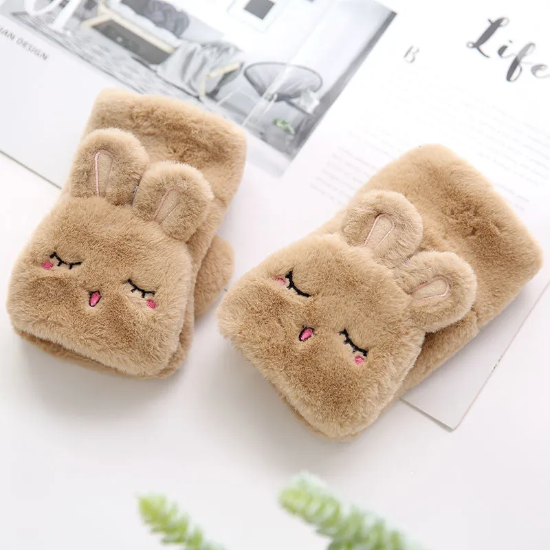 Kawaii Smiling Bunny Gloves