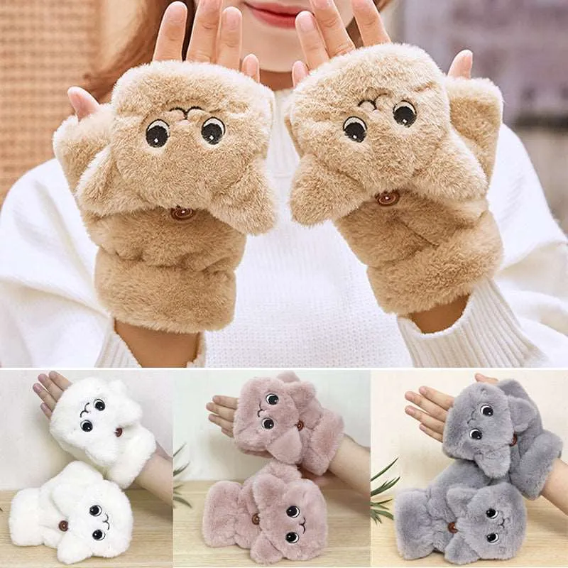 Kawaii Smiling Bunny Gloves