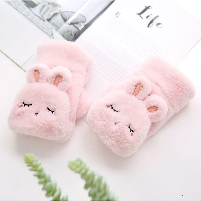Kawaii Smiling Bunny Gloves
