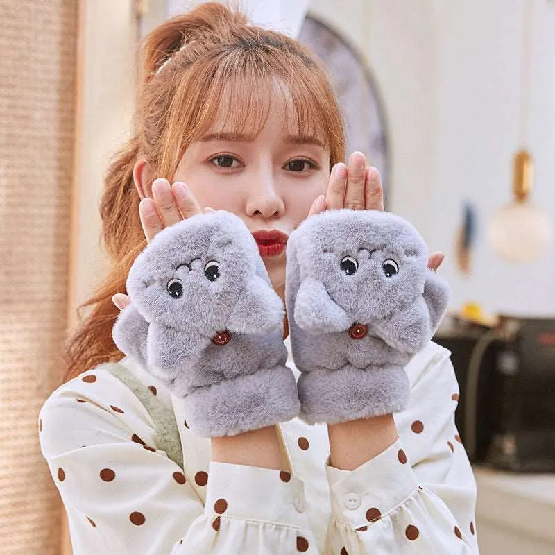 Kawaii Smiling Bunny Gloves