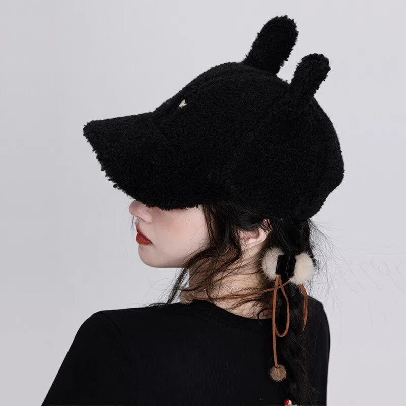 Kawaii Sweet Style Pink Peaked Cap