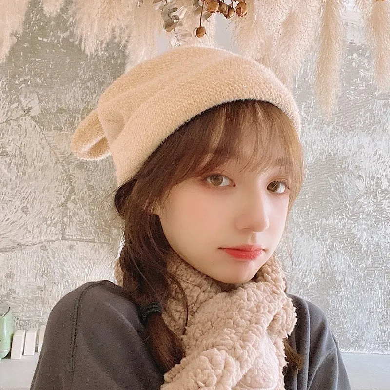 Kawaii White Bunny Ears Hat