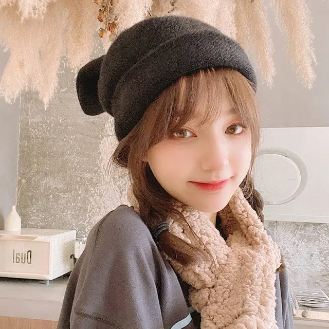 Kawaii White Bunny Ears Hat