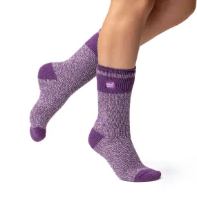Womens Elegant Purple Fantasia Socks