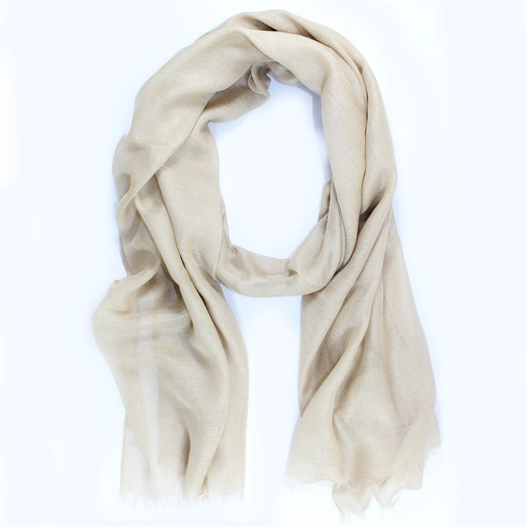Lanvin Scarf Beige - Cashmere Silk Shawl SALE