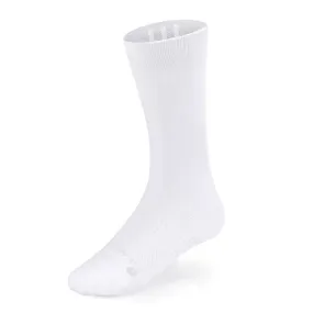 Men's White Athletic Stay Up Crew Socks