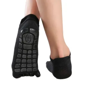 Men's Yoga Socks Non-slip Floor Socks Toe Socks Winter Fitness Low Calf Slipper Warm Thick Breathable Five Fingers Socks HOT S4375319