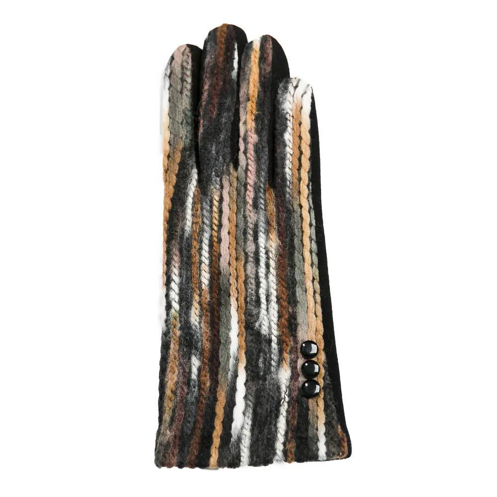 Monet Gloves In Brown Multi