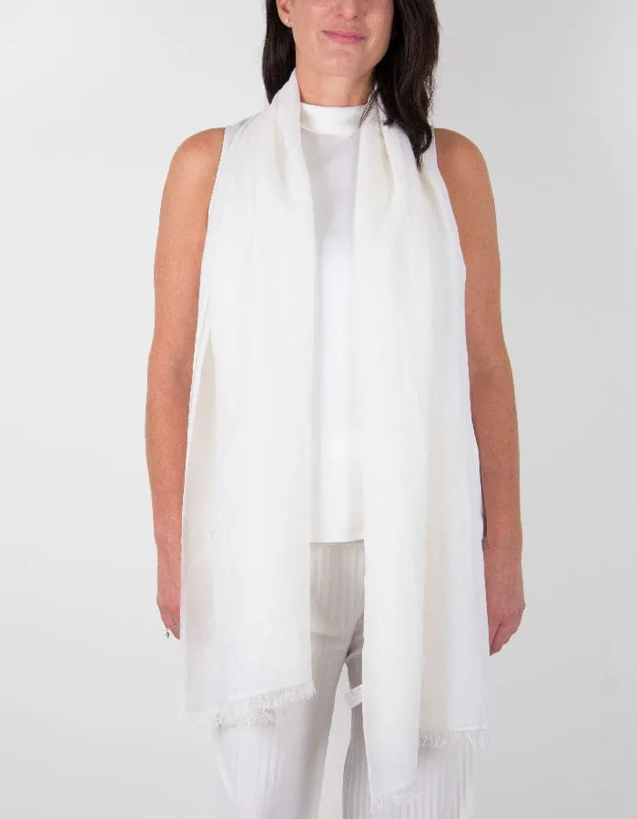 Natural White Wedding Shawl | number 37