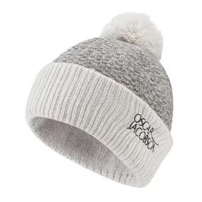Oscar Jacobson Tammis Bobble Hat - Lunar Grey Marl