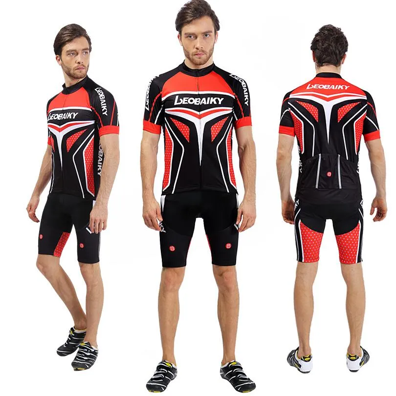 Red Black Short Sleeve Cycling Full Set
