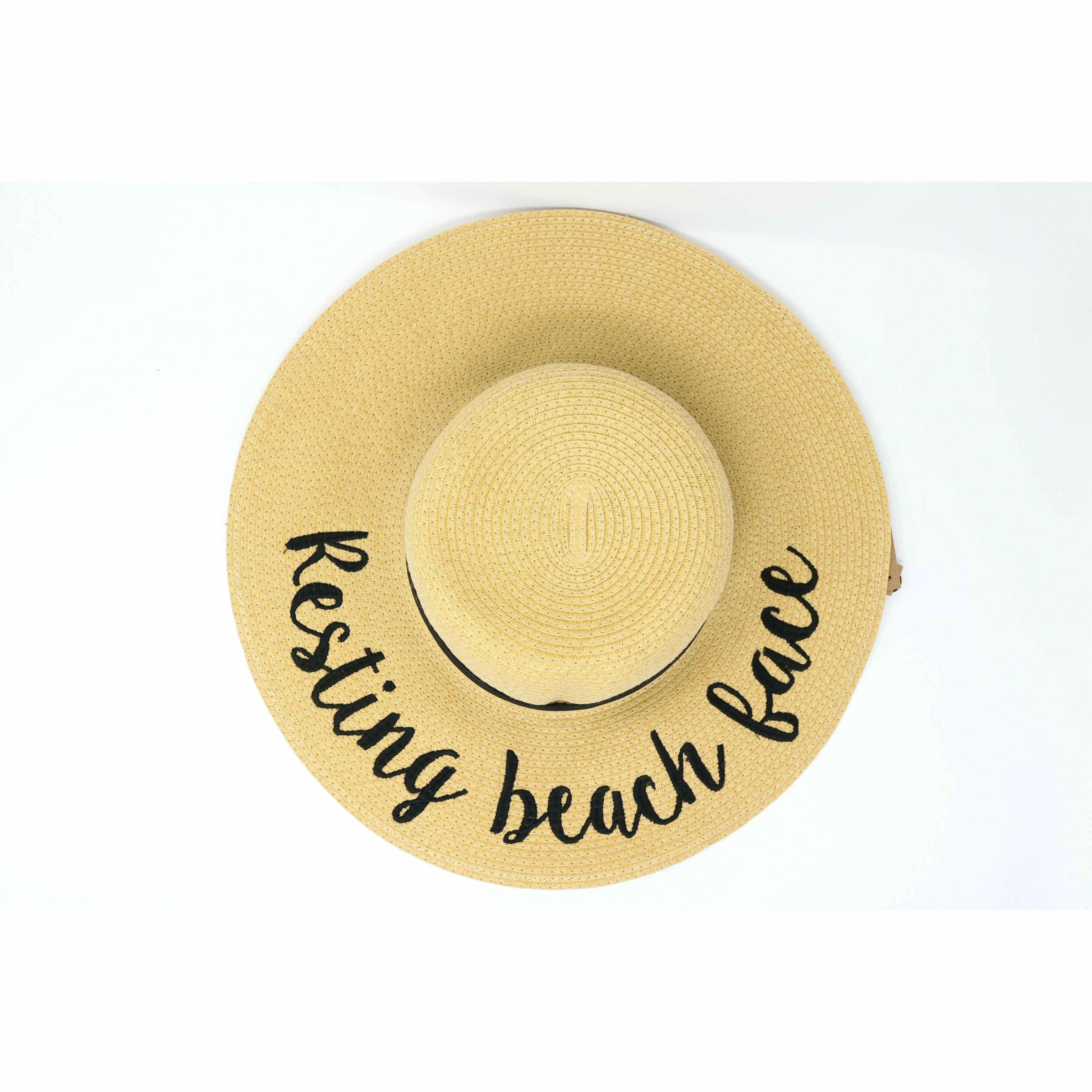 Resting Beach Face Sun Hat