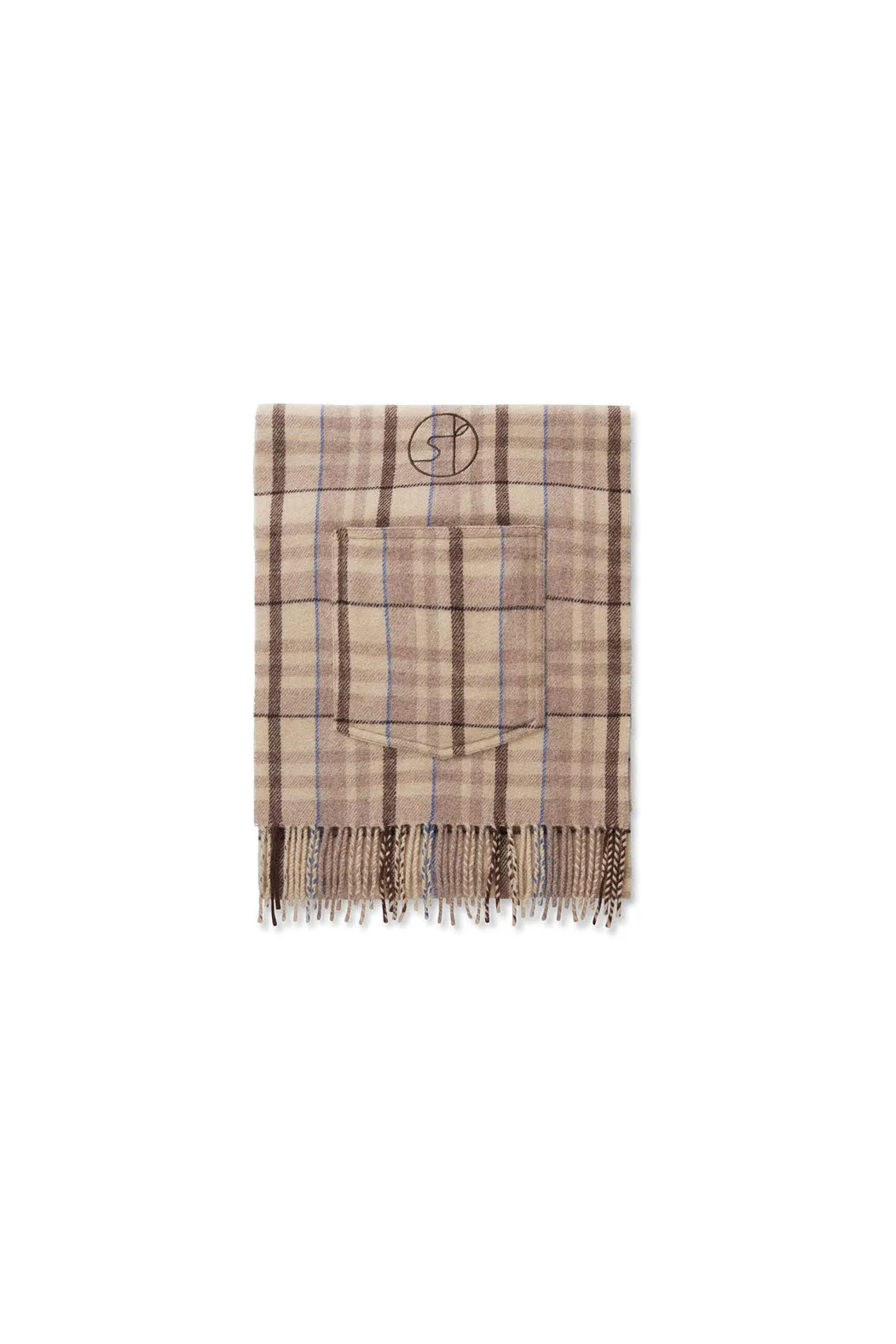 Schatter Scarf — Brown Check
