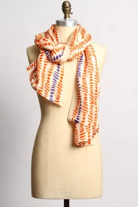 Silk Sapphire Red Scarf