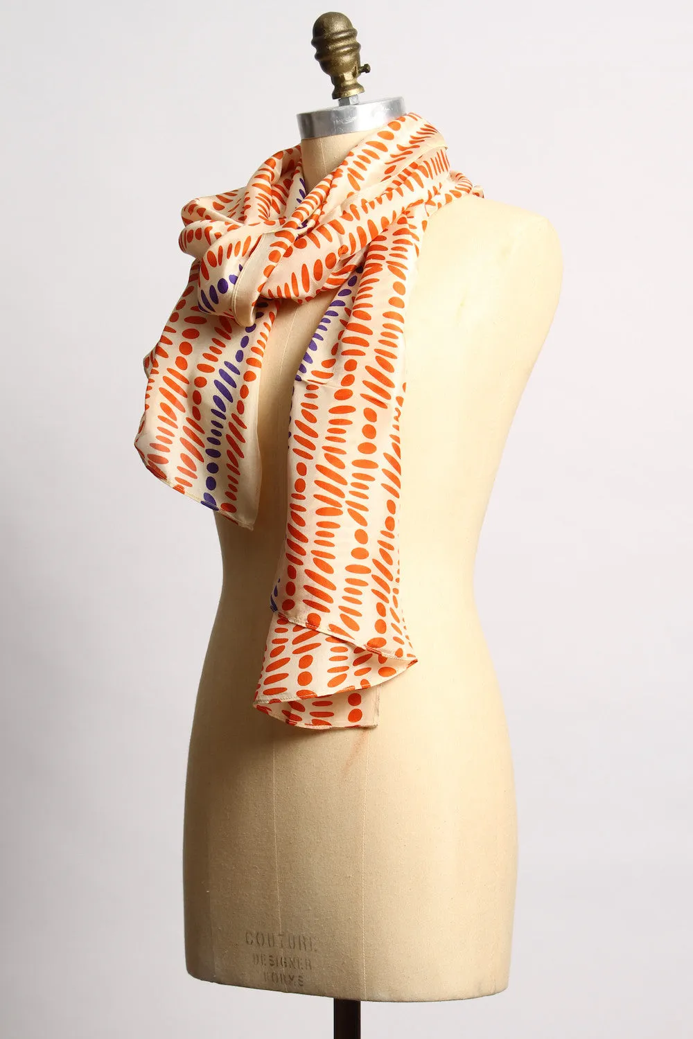 Silk Sapphire Red Scarf