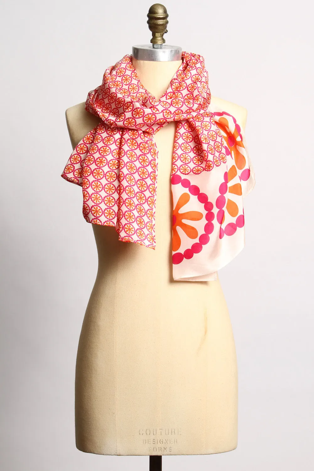 Silk Tali Red Scarf