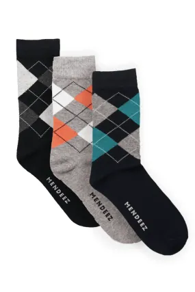 Supreme Pack of 3 – Printed Crew Socks
