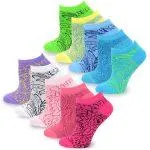 TeeHee Socks Women's Casual Cotton Crew Floral 10-Pack (11200)