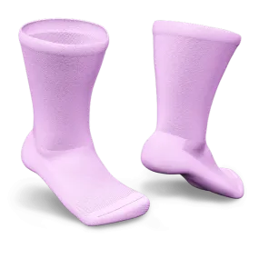 Via Pink Non-Binding Diabetic Socks