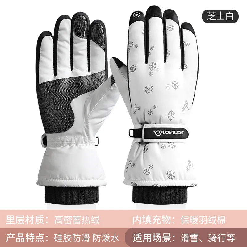 Windproof Ski Gloves For Extreme Winter Sports For Women