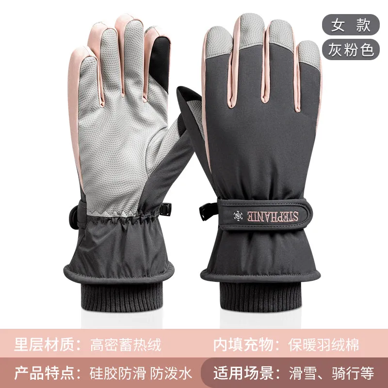 Windproof Ski Gloves For Extreme Winter Sports For Women