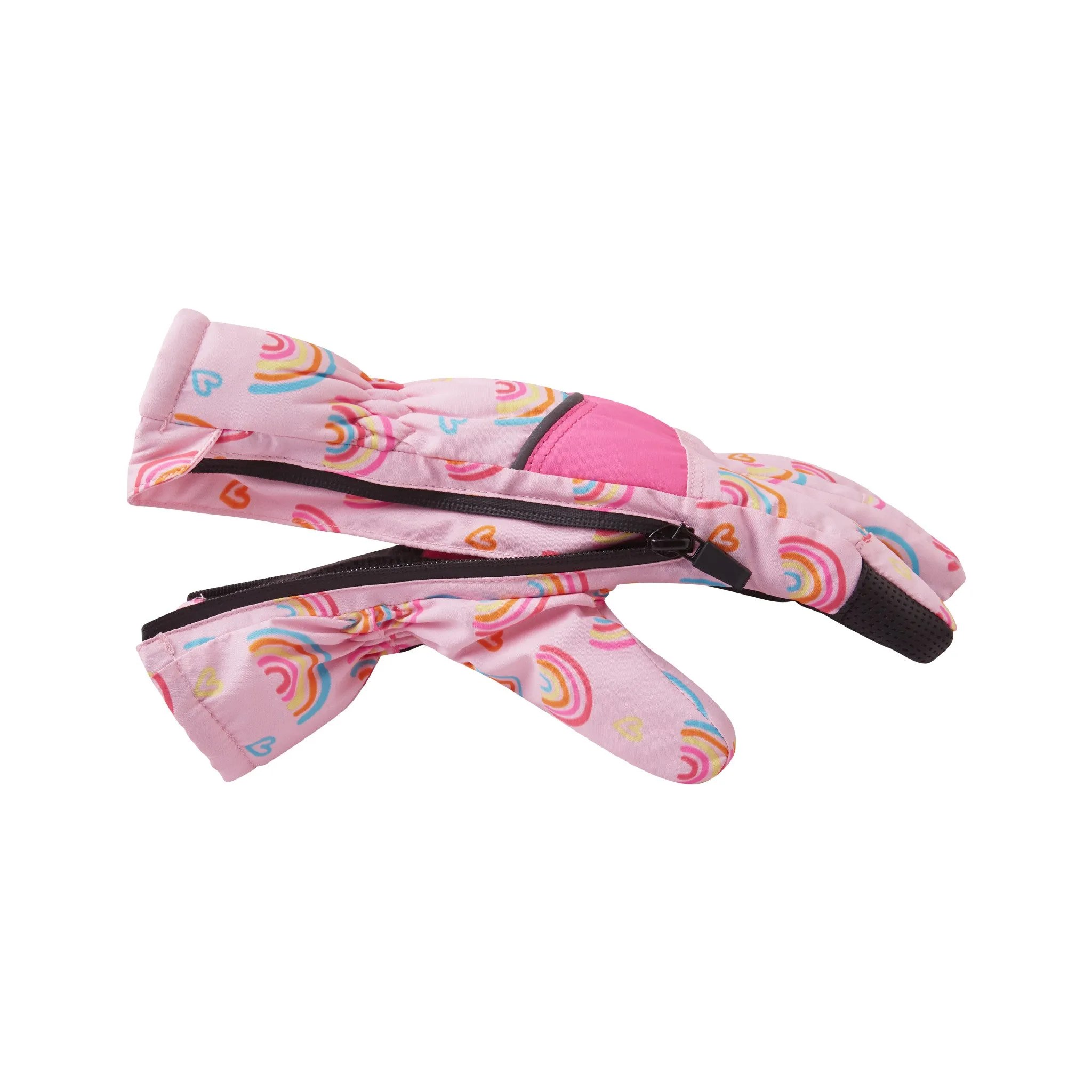 Winter & Ski Glove powered by ZIPGLOVE™ TECHNOLOGY | Pink Rainbows