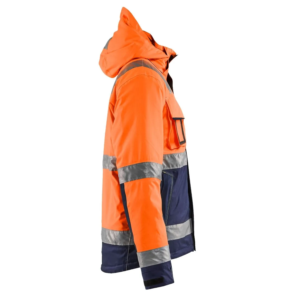 Winter&#x20;Jacket&#x20;High&#x20;Vis&#x20;4870&#x20;High&#x20;Vis&#x20;Oranje&#x2F;Marineblauw&#x20;-&#x20;Bl&#xE5;kl&#xE4;der