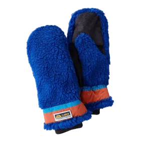 Wool Fleece Mitten - Blue